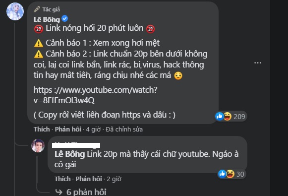 Lê Bống lộ clip nóng